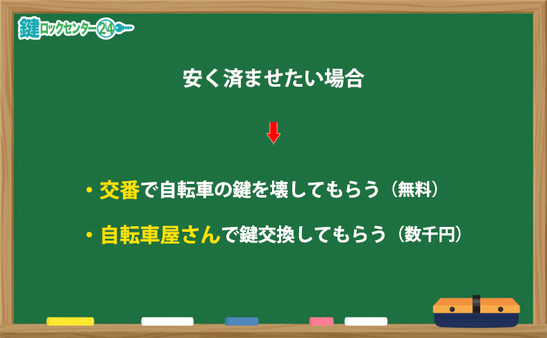 安く済ませたい場合