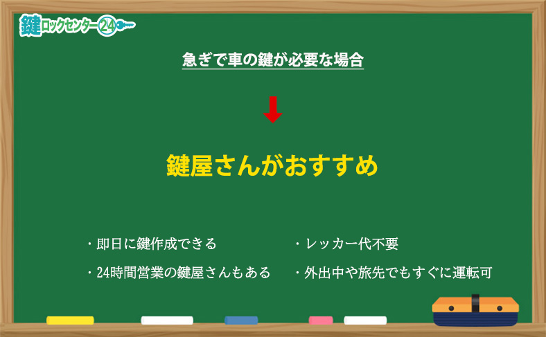 急ぎで車を運転する必要がある場合