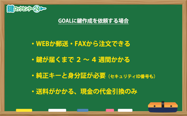 メーカー（GOAL/ゴール）の場合