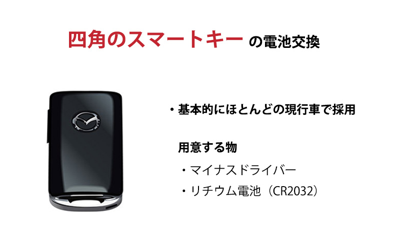 四角のスマートキー（現行型）