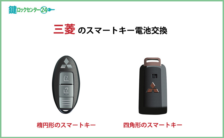 三菱のスマートキーの電池交換方法