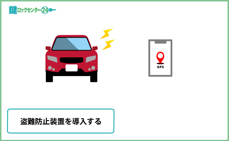 盗難防止装置を導入する