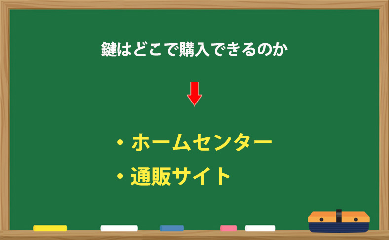 鍵はどこで購入できるのか