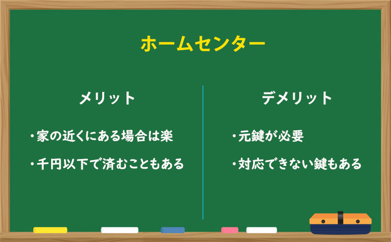 ホームセンターで合鍵・スペアキー作成する