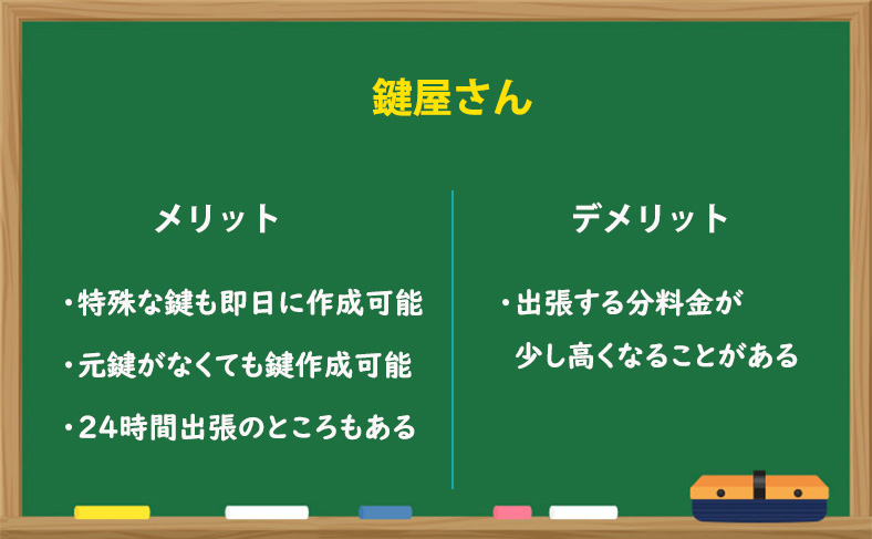 鍵屋さんで合鍵・スペアキー作成する