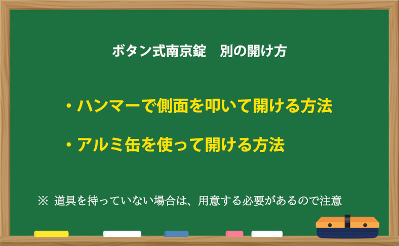 別の方法で開ける